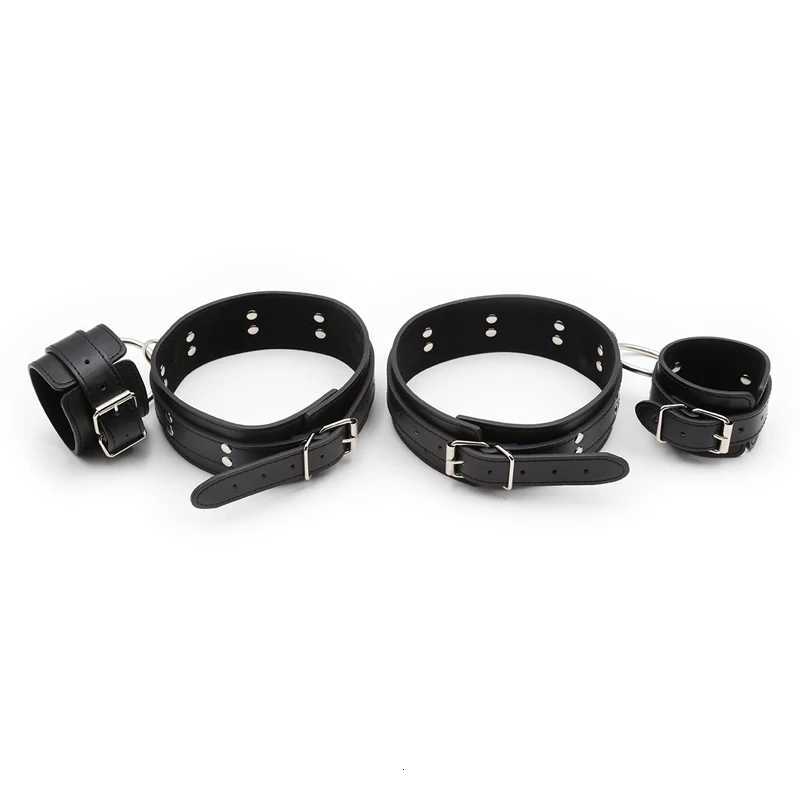 Black Leather Thigh Cuffs Handcuffs For Sex Toys For Adults Couples Bdsm Bondage Set Slave Restraint Exotic Accessories XJ250813