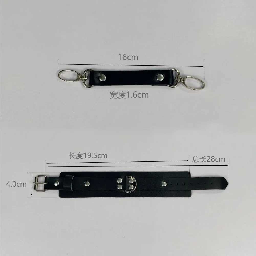 Adult Sex Games Products Punk Gothic Leather Cross Buckle Tied Shackles Sex Products Handcuffs for Sex W250813