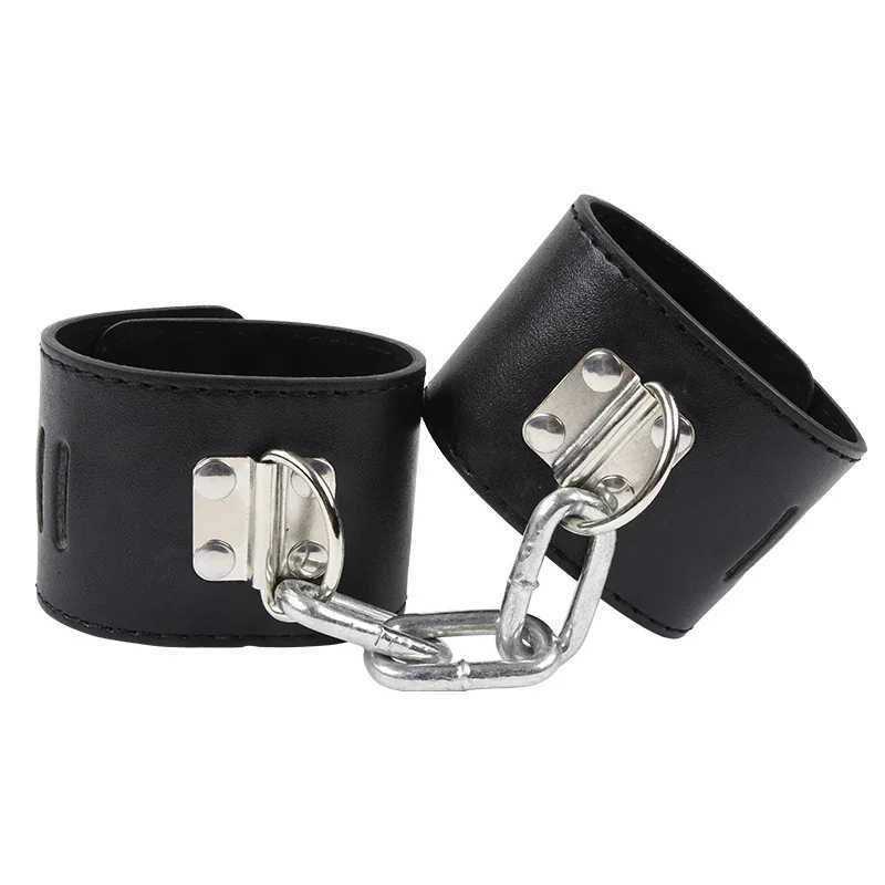 Hard Metal Chain Handcuffs Slave BDSM Wrist Ankle Bondage Cuff Restraints Locking Shackles Erotic Products Sex Toys For Couples XJ250813