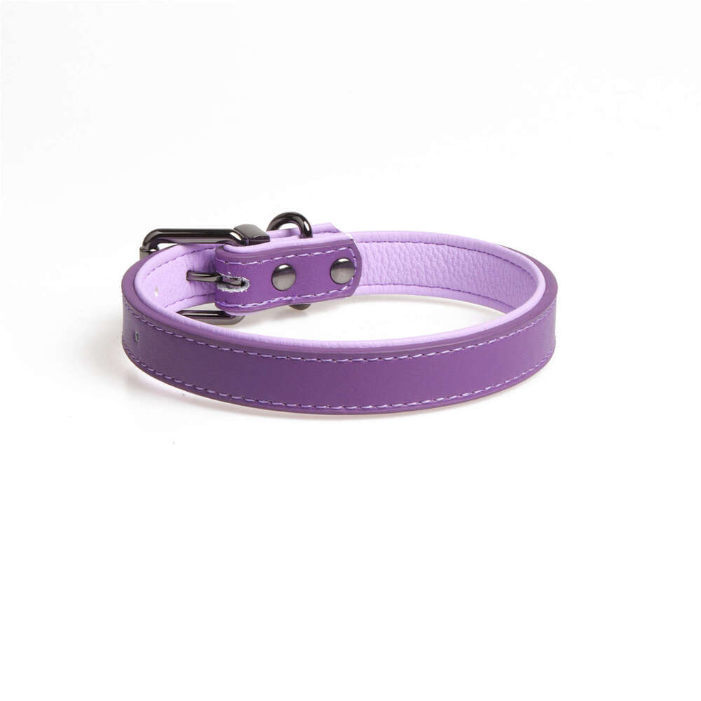2025 new Jinjite New High-Quality Genuine Pet Soft Double-Layer Leather Collar