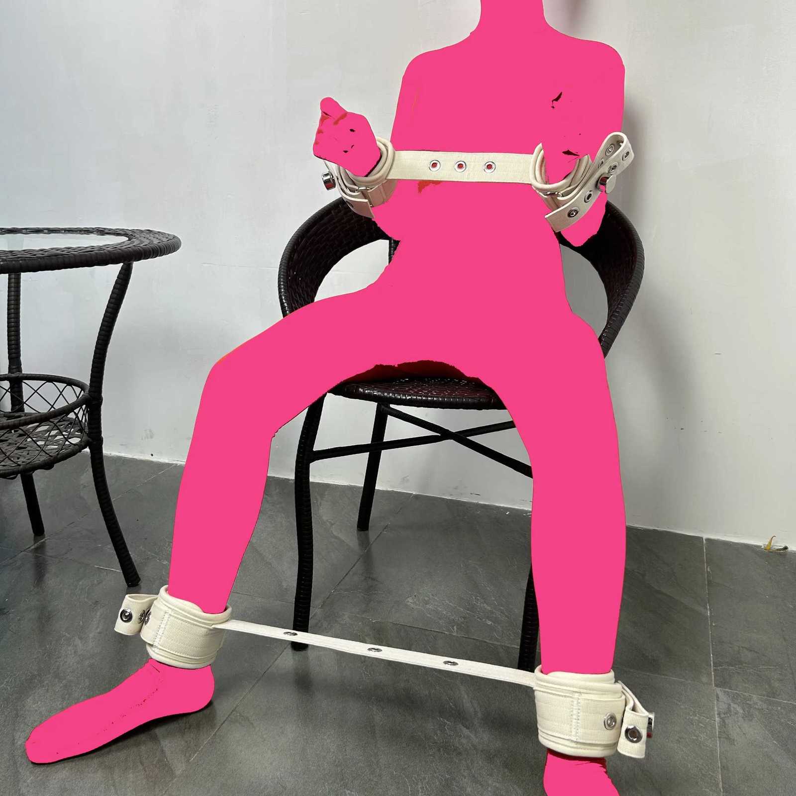 Kinky Queen Adult Sexy Cuffs Set Magnetic Lock Handcuffs Wrist Ankle Restraints BDSM Bondage Gear for Couples Clinic FetishXJ250813