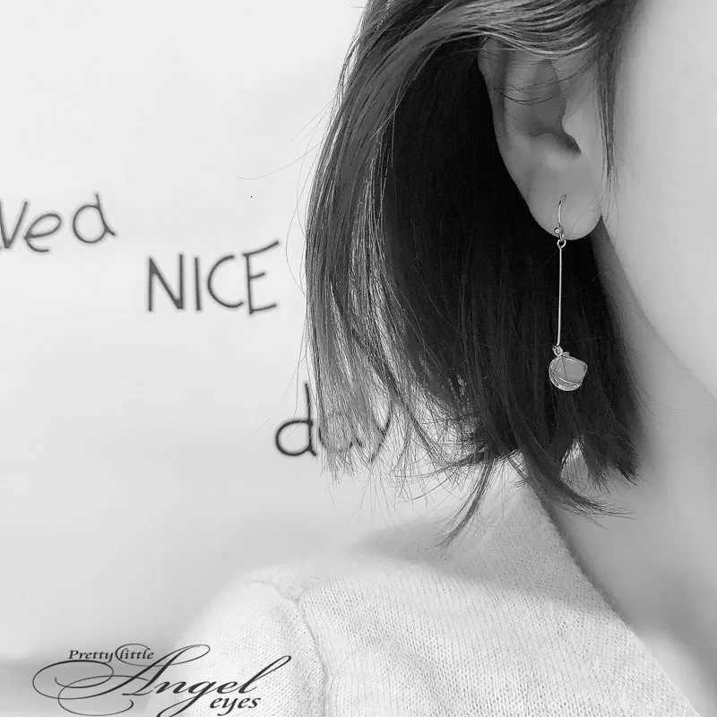 Opal Ball Tassel Long Drop Earrings for Women Pendientes Many Style Simple Ear Jewelry Trend Creative Accessories Y250812