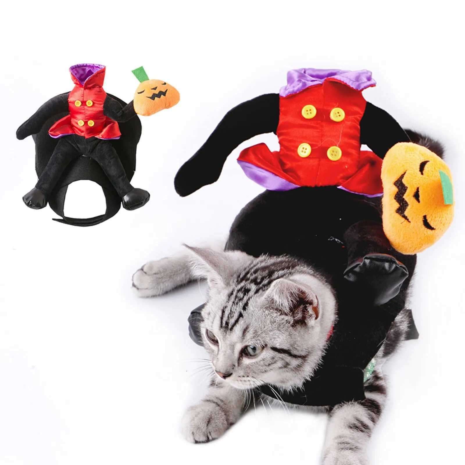 Adjustable Dog Clothes Soft Cloth Dog Apparel Chucky Inspired Halloween Pet Costume Pumpkin Ride Design for Medium Pets XJ250813