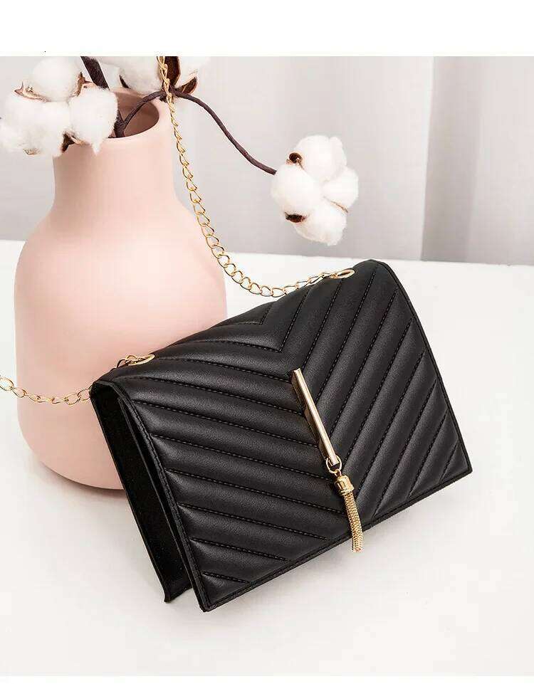 Designer Clutch Handbags Envelope Genuine Leather Caviar Bags Wallet On Chain Purse Shoulder Bag Women Handbag Vintage