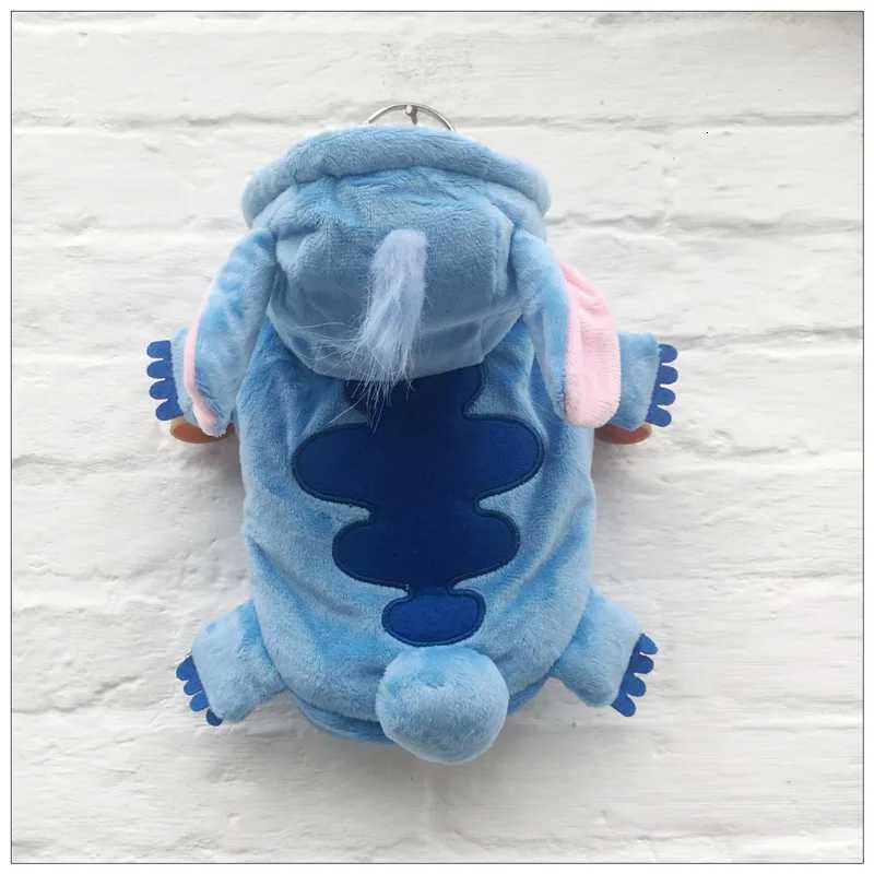 Autumn Winter Cartoon Pet Clothing Stitch Same Style Cat And Dog Clothing Two-Leg Pet Transformation Clothing Warm Cotton Clothing XJ250813