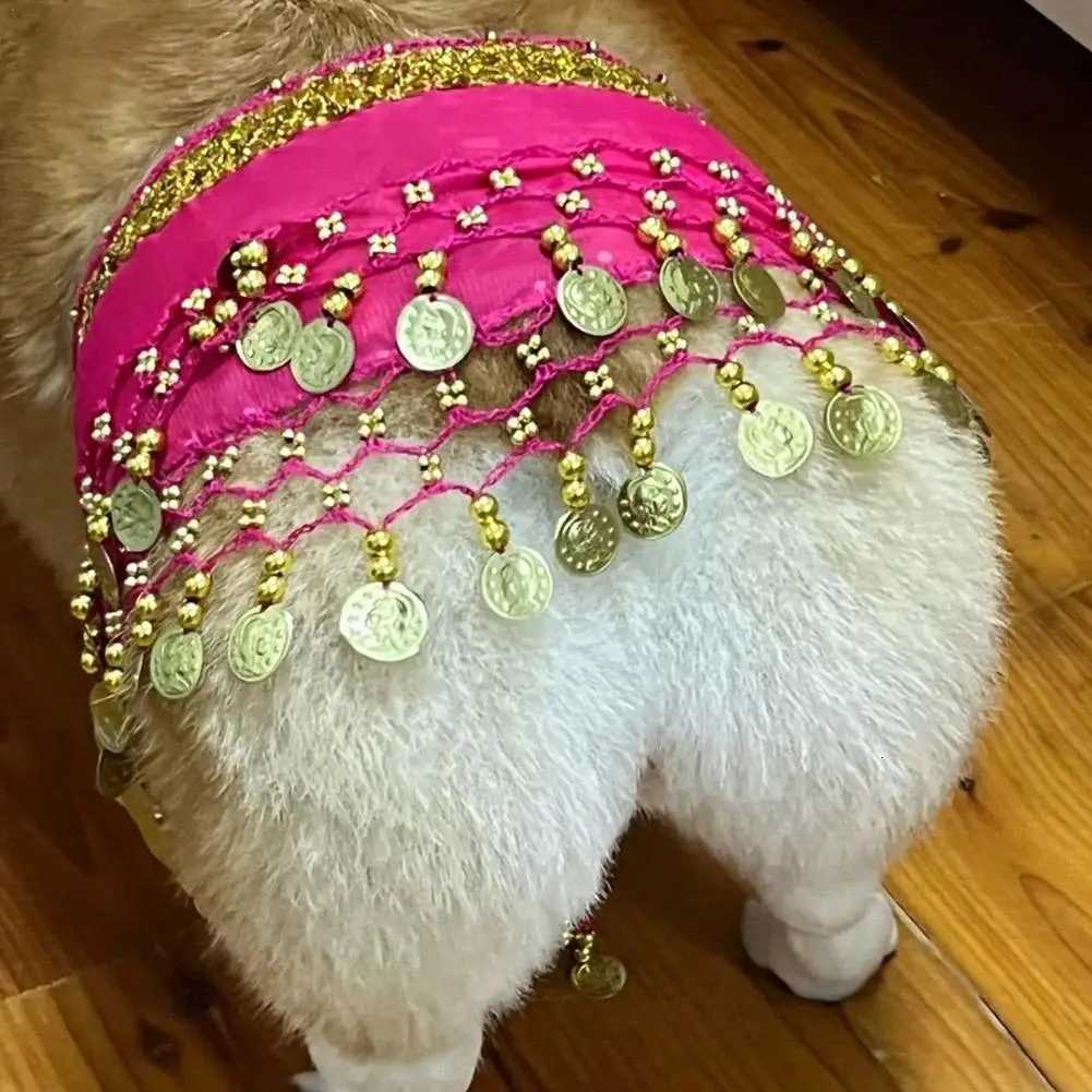 Dog Booty Shake Dance Booty Towel Decoration Pet Clothes Belly Dance Hip Scarf Wrap Belt Dancing Skirts Pet Clothes XJ250813