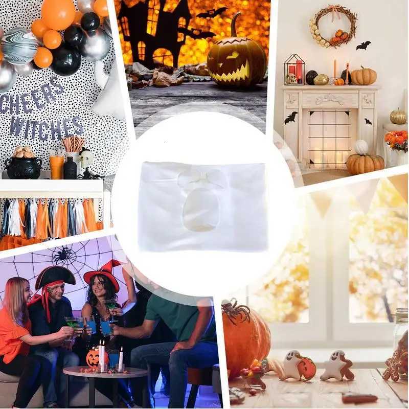 Dog Cosplay Costume Halloween Ghost Pet Cloak Spooky Soft Pet Clothes Breathable Dog Costume for Pranks Halloween Props XJ250813