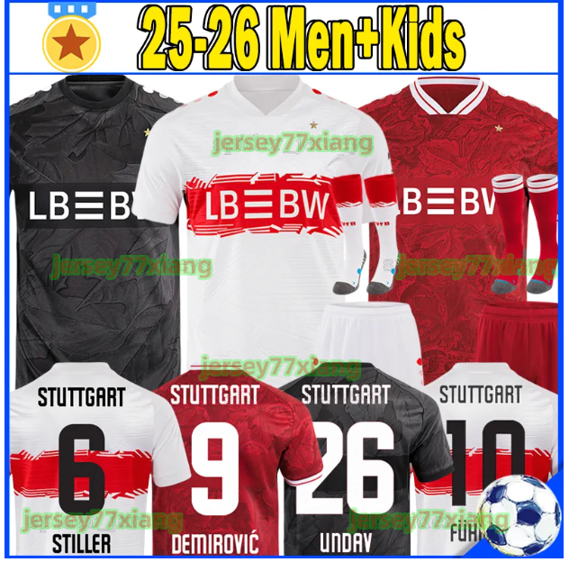 25 26 VfB StutTgartS Soccer Jerseys Retro 2006 07 STILLER MITTELSTADT UNDAV FUHRICH Football Shirts 2025 2026 DEMIROVIC ZAGADOU CHABOT Men Uniforms Kids Kits sets