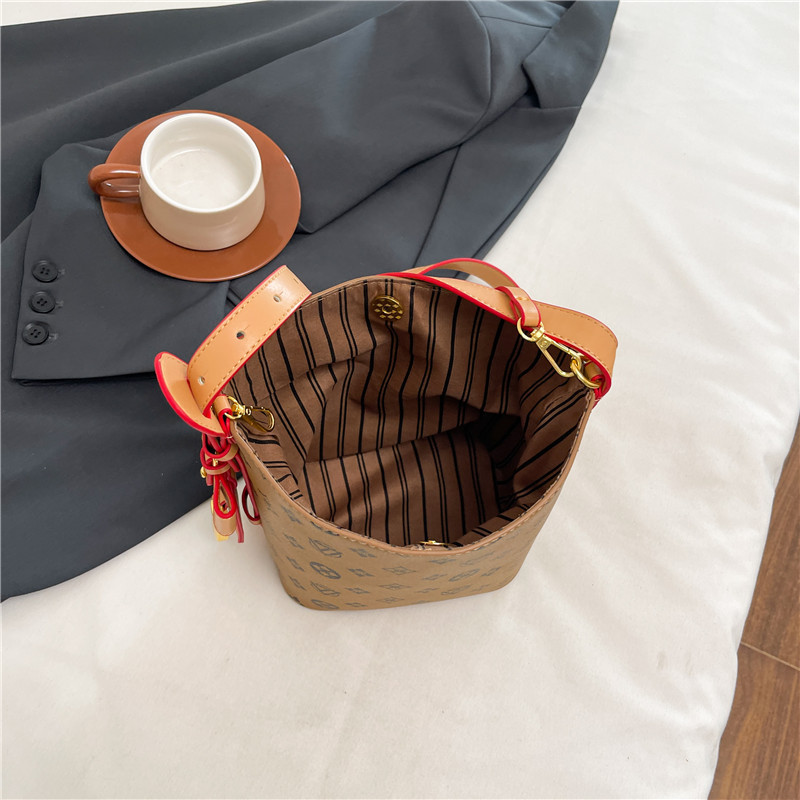 2025 High - end Color - blocking Mother - Daughter Bucket Bag Single - shoulder and Cross - body Trendy Cross - border Women's Bag bags