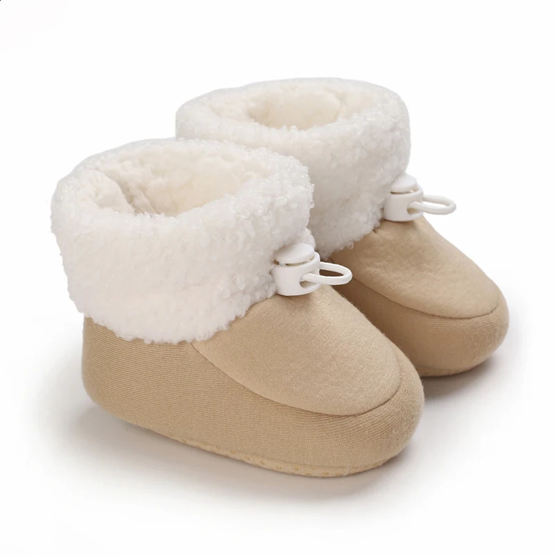 Baby AutumnWinter Mens and Womens Boots Fashion Learning Walking Soft Sole Black Warm Shoes born 018M 250812