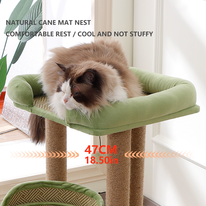 Multi Level Cat Tree Tower with Scratching Posts Cozy Perch Stable Cat Climbing Frame for Kittens Cats Easy Assemble Pet Activity Center