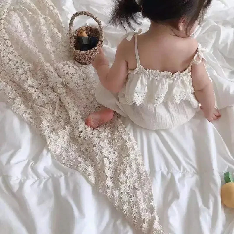 Summer Cotton Solid Baby Bodysuit Girl Loose Overalls Casual Outfit Clothes 02Y Girls Breathable Sling 250812