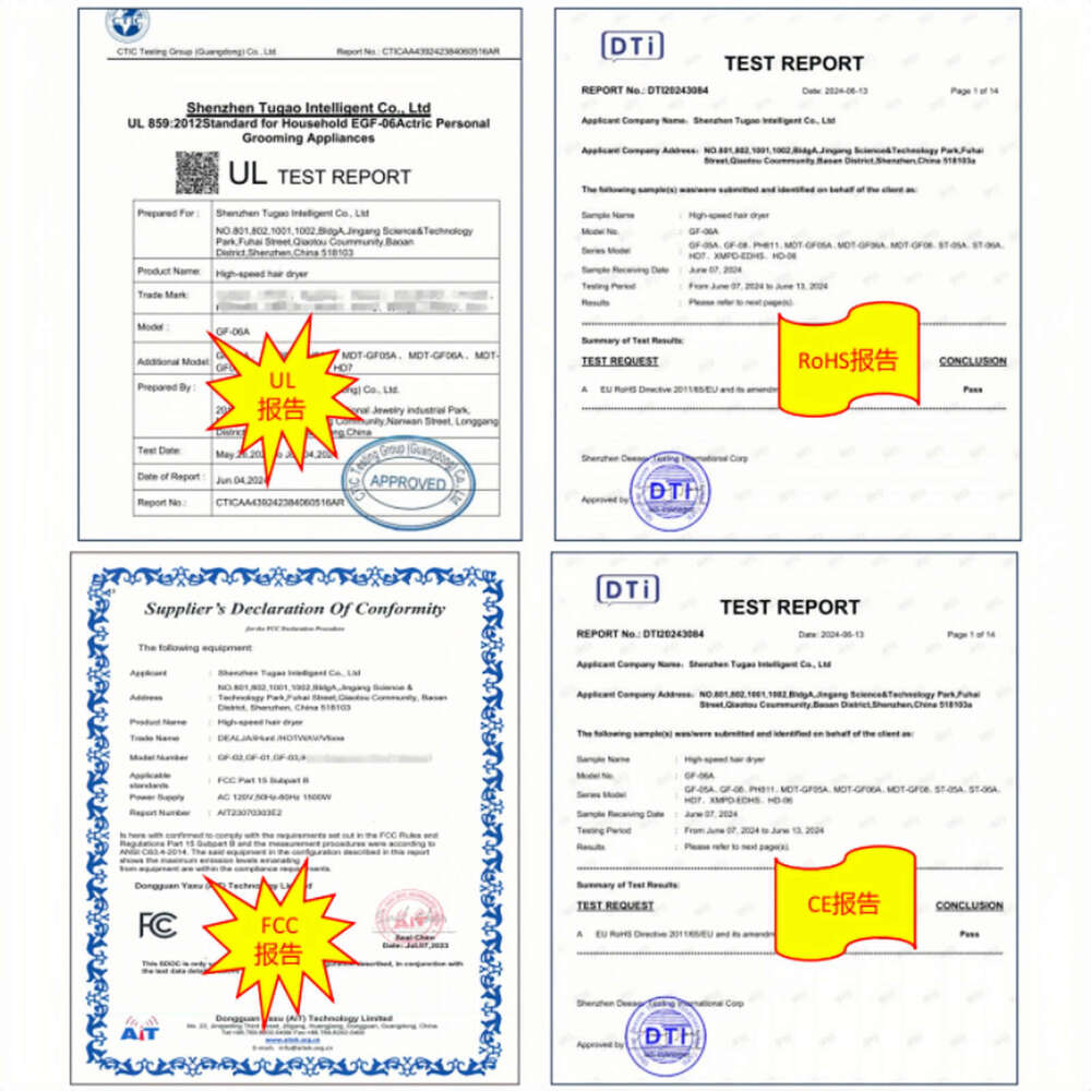 Negative Ion Technology Smart Thermostat-Controlled Electric Blow-Dry Kit - Gentle On Your Tresses!