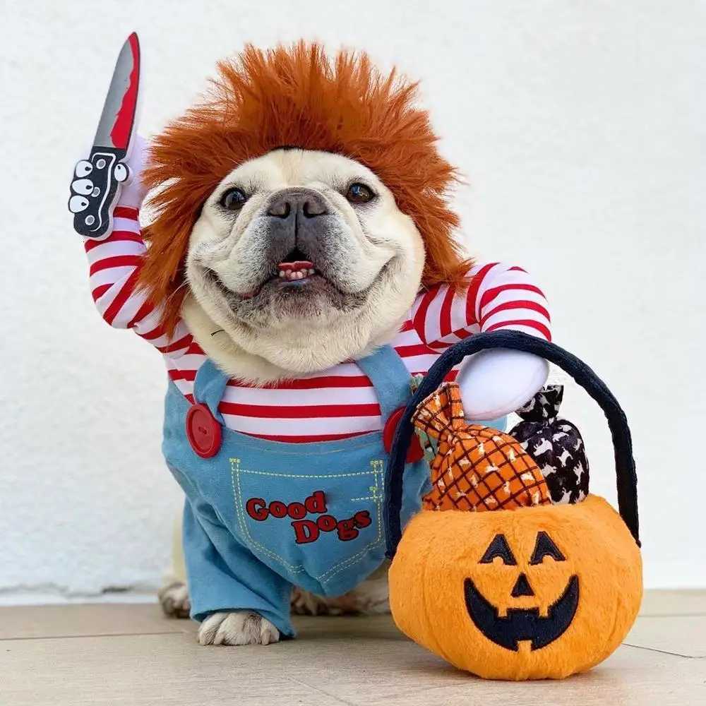 Pet Dog Halloween Clothes Christmas Cosplay Clothing Funny Xmas Dogs Costumes Festival Party Clothing Dog Xmas Outfit For Dogs XJ250813