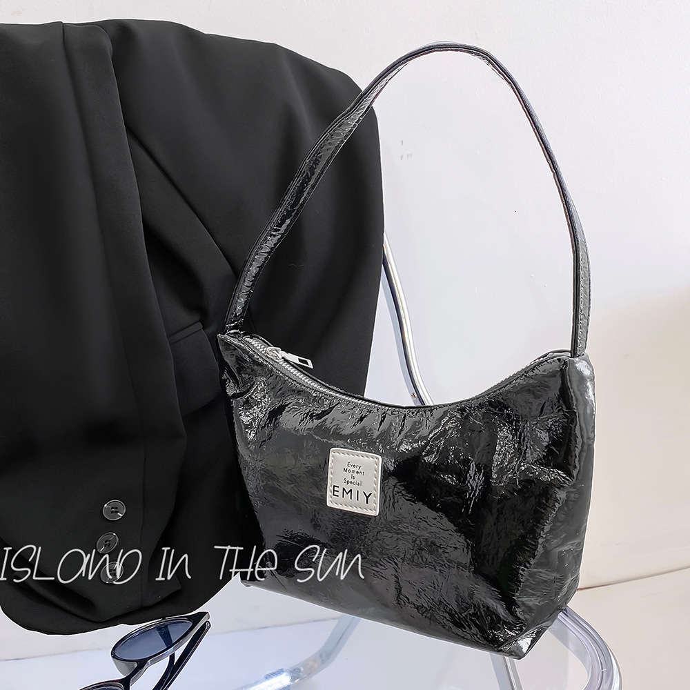 Niche Design Texture Korean Sweet Cool Oil Wax Leather Underarm Live Good Handheld Shoulder Jelly Bag ddmymarket