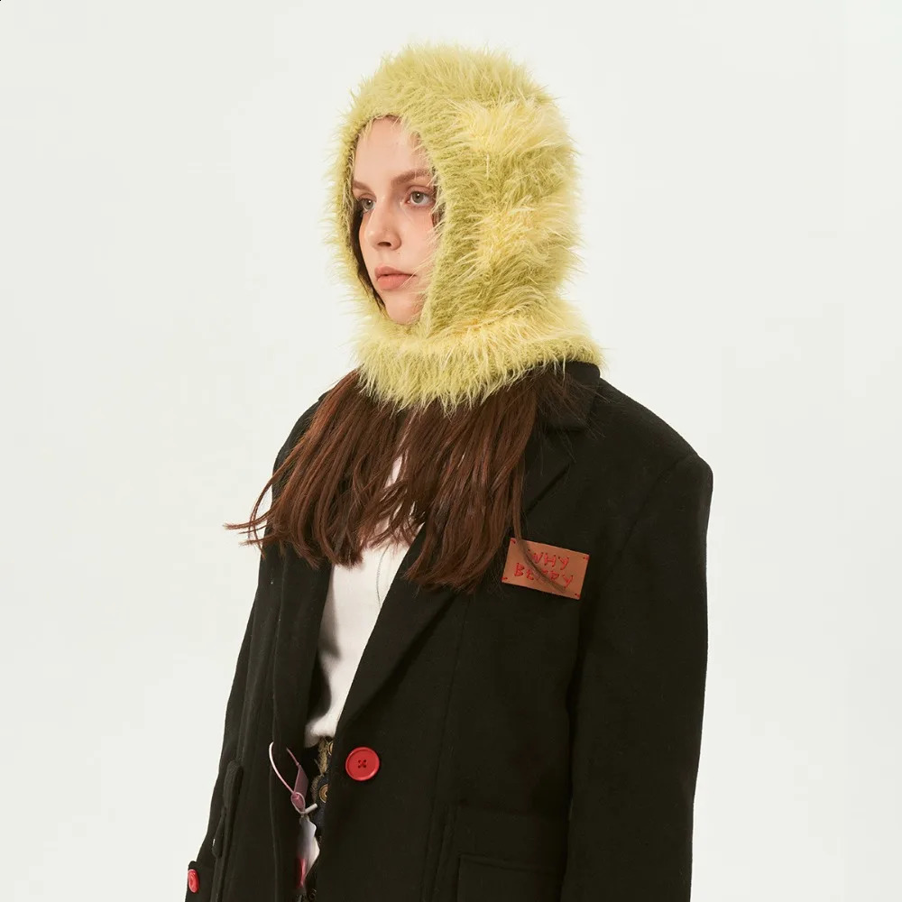 Striped Knitted Hat Warm Thicken Balaclava Hat Ear Protection Wool Hat Outdoor 250808