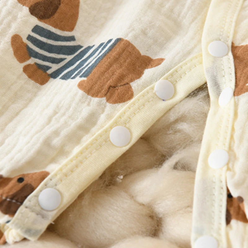 Babys Summer Gauze Overall Baby Romper Clothing with Hat Sweater Vest Bodysuit born Thin Cotton Jumpsuit Clothes 250812