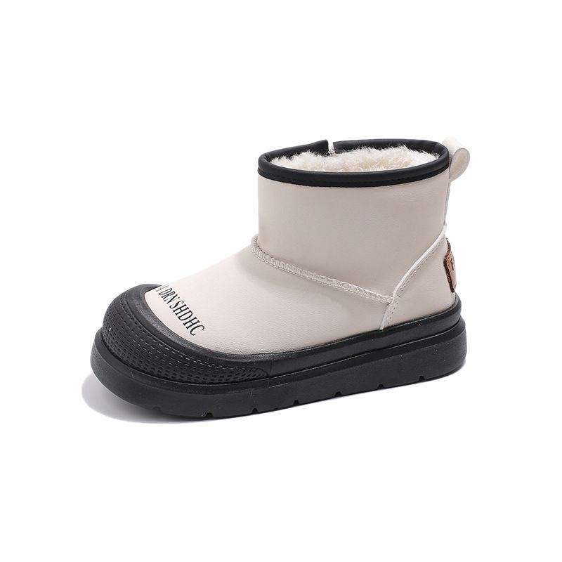 Kids Short Ankle Boots Winter Toddler Snow Boots for Girls Non-slip Thick Plush Fur Rubber Boots Littlesprouts for Boys Warm Sizes US7C-US5Y 000506