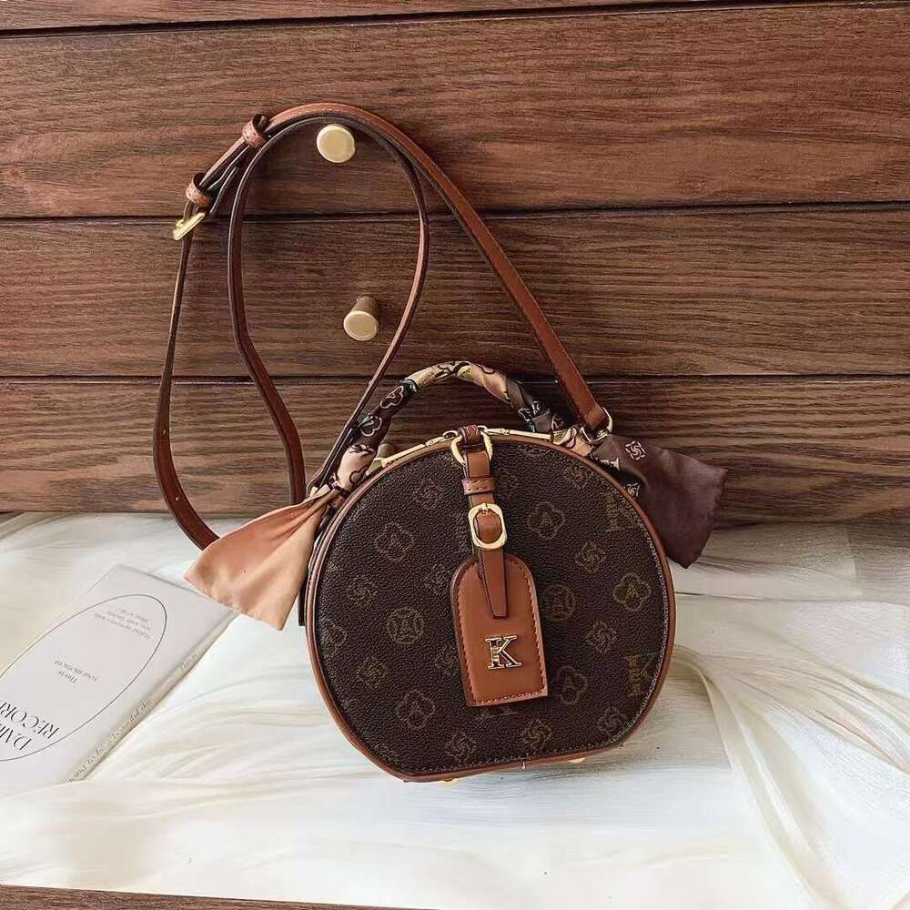 Gutiko Handheld Small Tote for Women 2025 New Trendy Round Bag Crossbody Autumn Winter