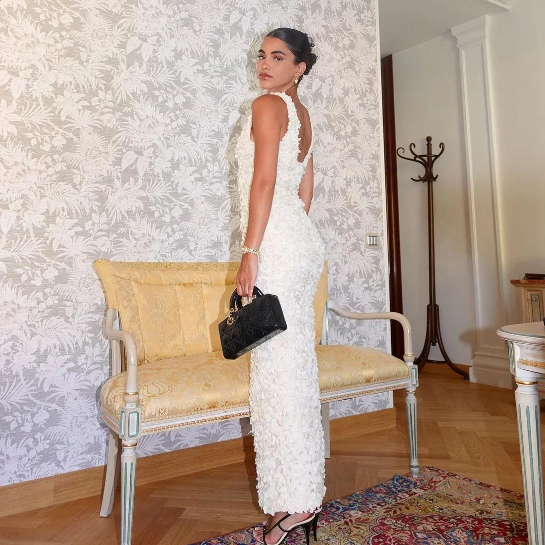 Suninheart Summer Formal Occasion Dress Elegant 3D flower Maxi Evening Dresses Sexy Wedding Guest Party Dresses Women 250812