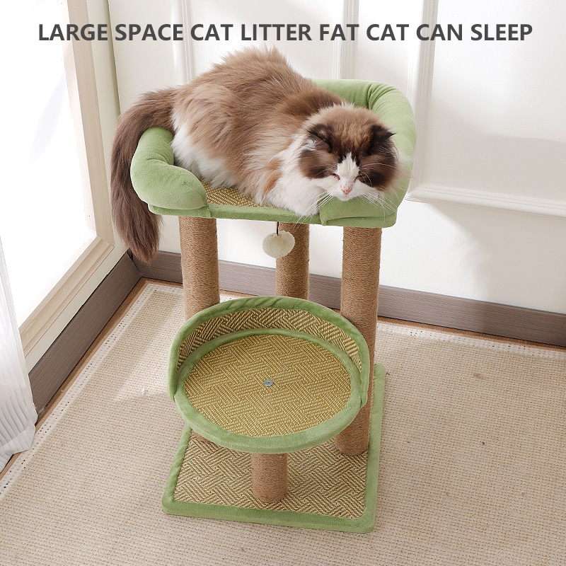 Multi Level Cat Tree Tower with Scratching Posts Cozy Perch Stable Cat Climbing Frame for Kittens Cats Easy Assemble Pet Activity Center