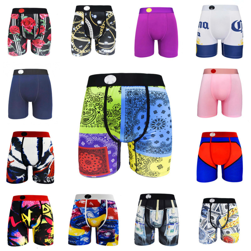 2025 New Designer Print Underpants For Mens Underwear Short Pants Extended Length Underpants Sports Breathable Boxer Shorts