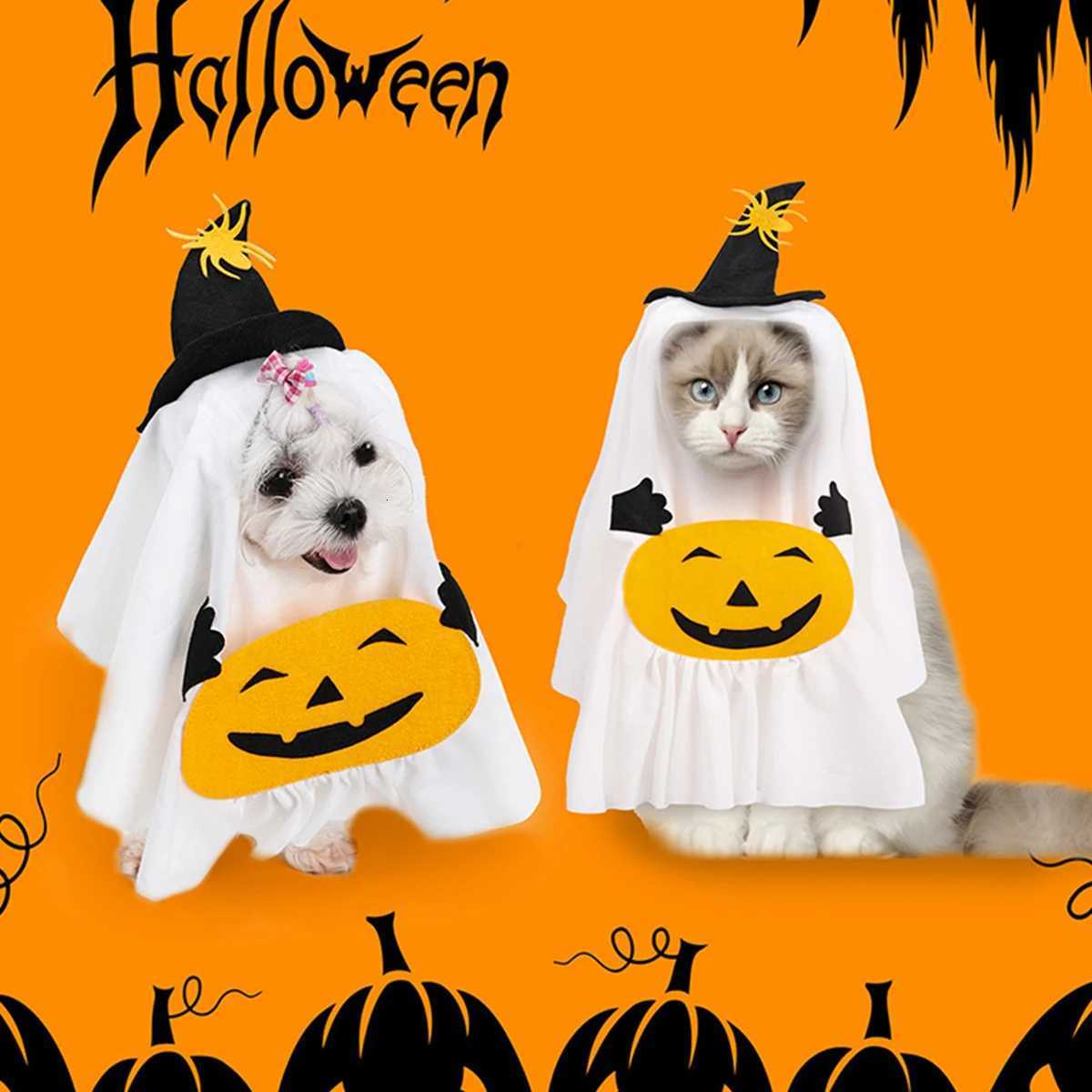 Halloween Pumpkin Ghost Dog Costume Dog Costume Pet Costume XJ250813