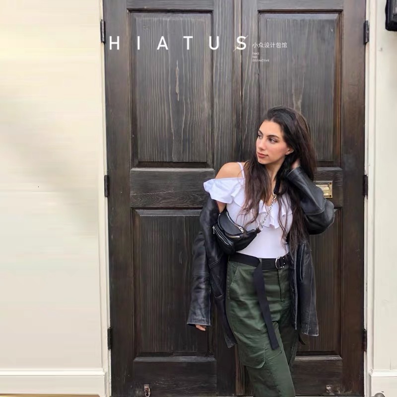 Internet Celebrity Style Chest Iron Chain Waist Underarm American Trend Versatile Women's Bag ddmymarket