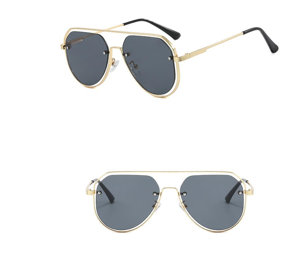 Designer Sunglasses For Men Women Oversized Sunglasses UV400 Protection Sunglasses Luxury Polarized Goggle Pilot Alloy Frame Eyewear KP7265