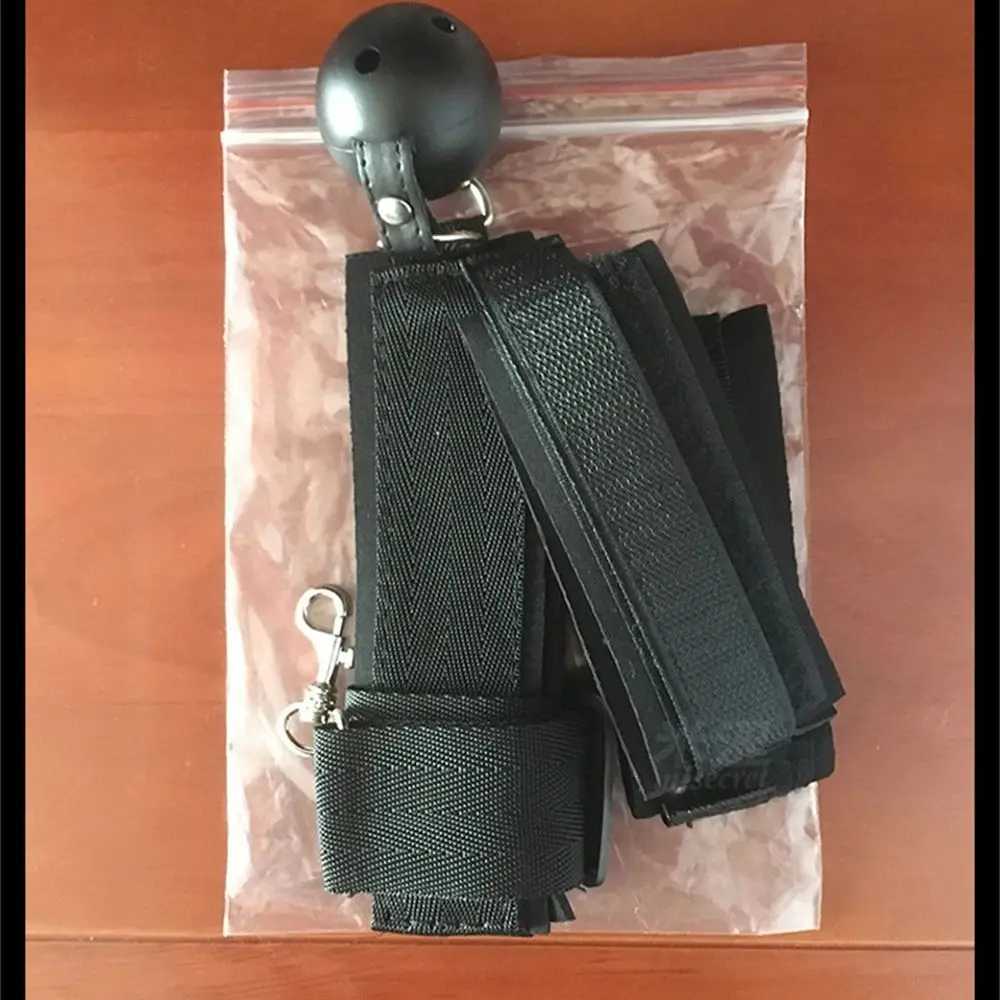18 Adult Sex Toy Mouth Plug Ball SM Alternative Bondage Passionate Handcuffs Binding Toy Couple Flirting and Sexual ProductsXJ250813