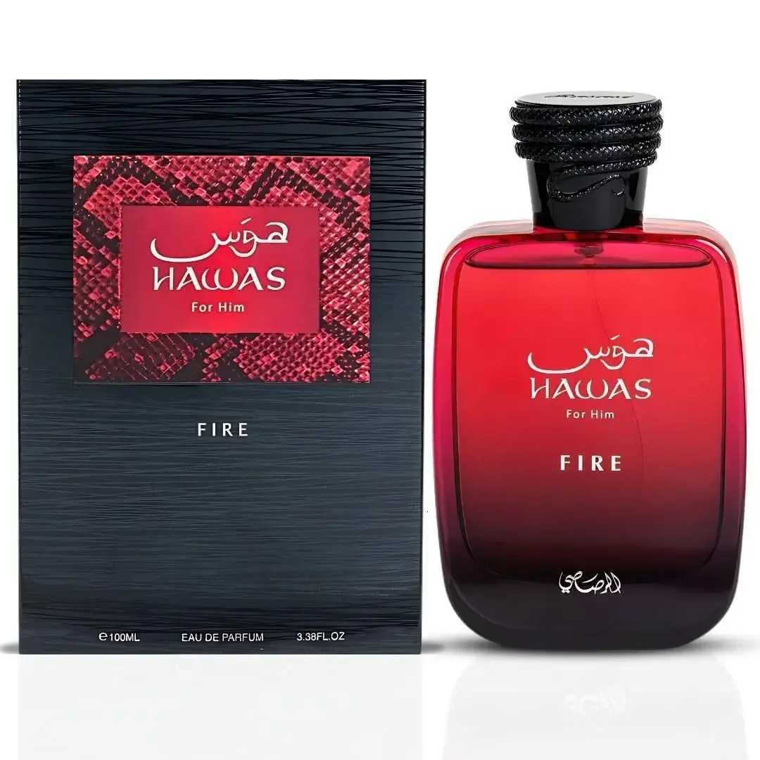 RASASI Hawas Fire Eau De Parfum Spray 100ML (3.4 Oz) - Bold Long Lasting Arabian Perfume For Men With A Fiery M250813