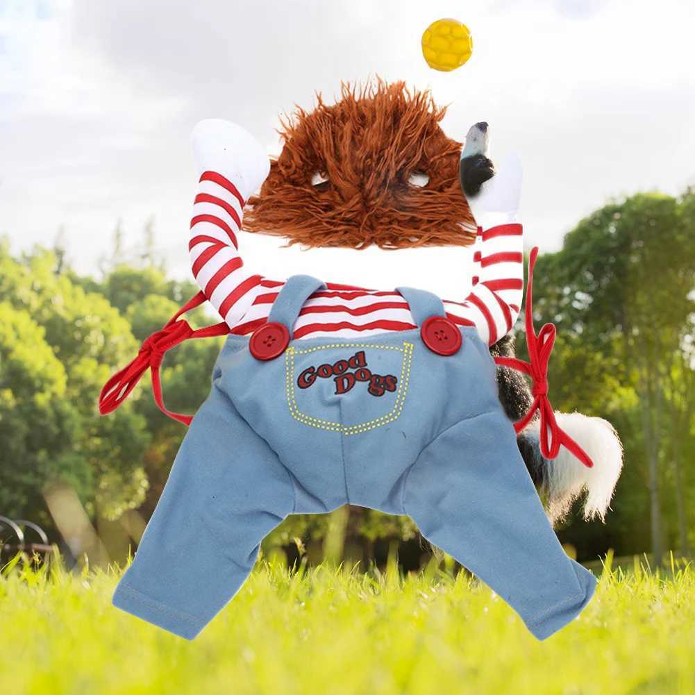 Funny Dog Costumes Adjustable Pets Role Playing Costume Holding Knife for Small Medium Large Extra Large Dogs Pets XJ250813