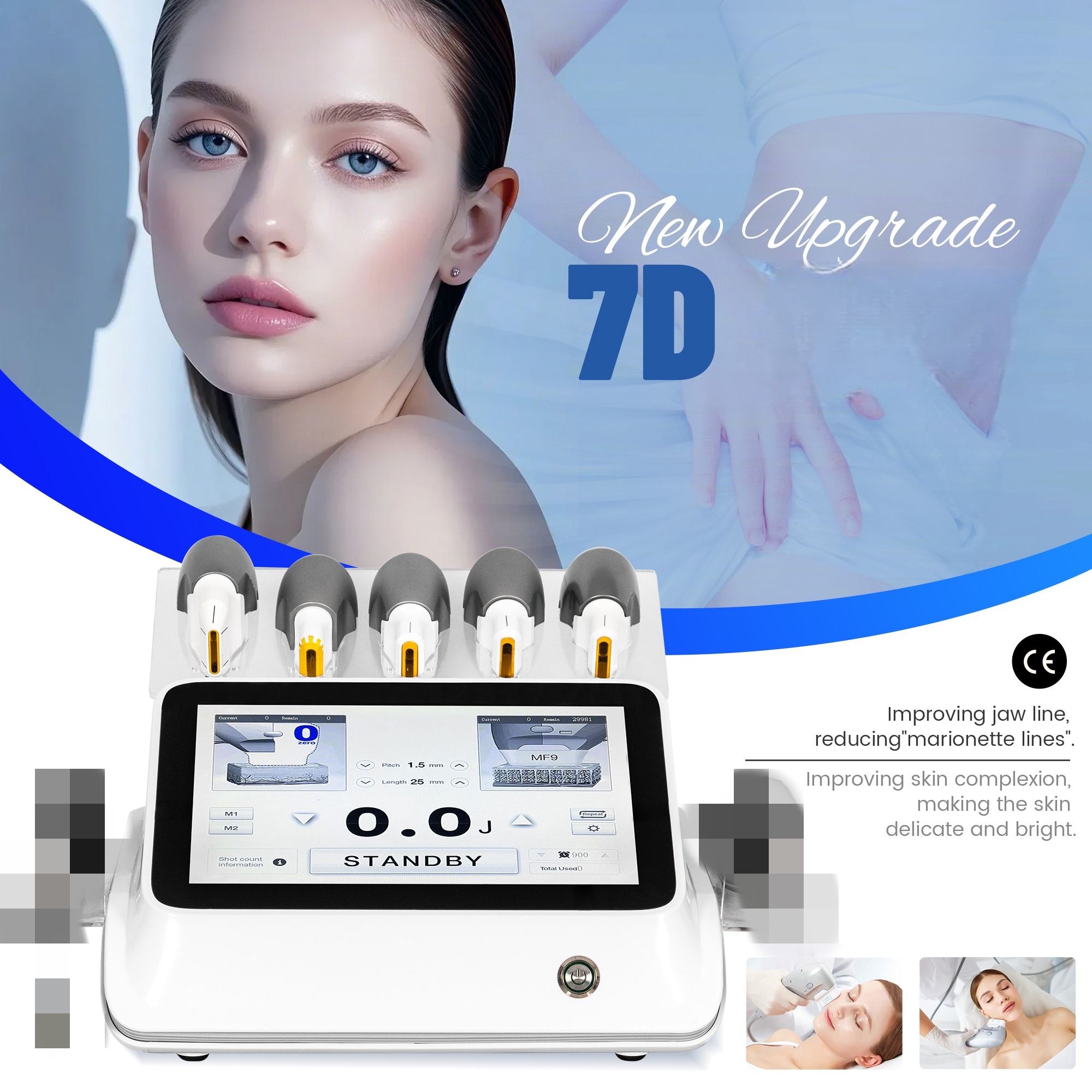 2025 New 7D Beauty Machine Body Tightening Burning Fat Skin Firming Slimming Body Sculpt SPA