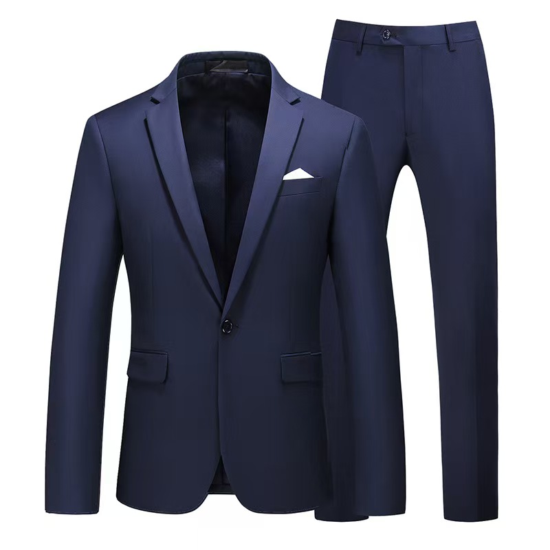 Y1426 two-piece men's suit purple suit casual wedding