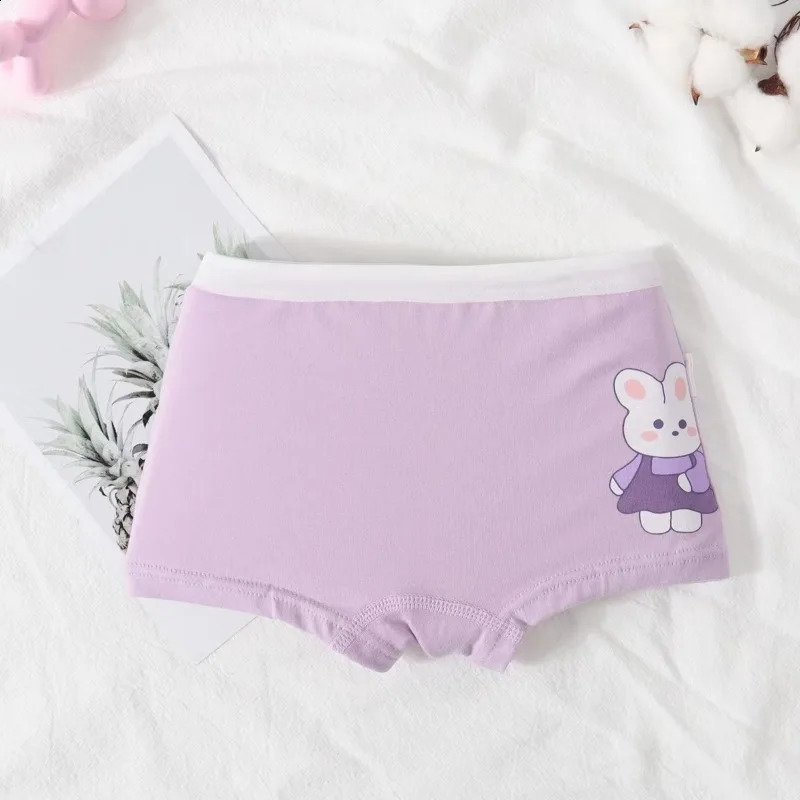 Childrens Cotton Panties Girls Baby Flat Pants Small Middle and Large Children Underwear Boxer Shorts 250812
