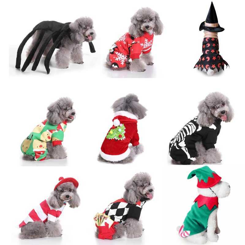 Pet Dog Halloween Christmas Costume Pumpkin Transformation Wizard Funny Holiday Party Cosplay Pet Dog Sweater Jacket Hat Clothes XJ250813