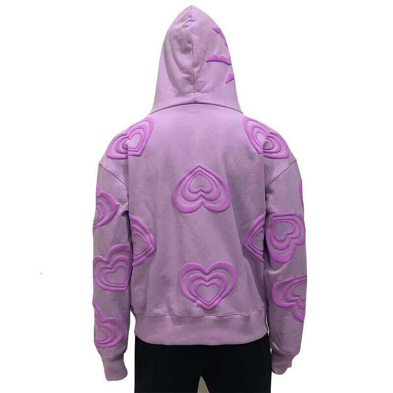 Women's Puff Printing Hoodie Oversized Pullover 2025 American European Trendy Sweatshirt for Women