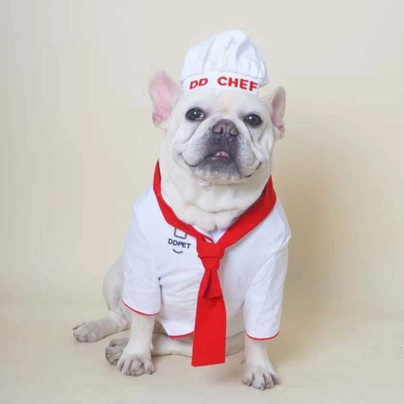Dog Clothing Pet Role-playing Chefs Outfit Set Puppy Transformation Costume Bulldog Maltese Small Medium-sized Dogs Clothes XJ250813