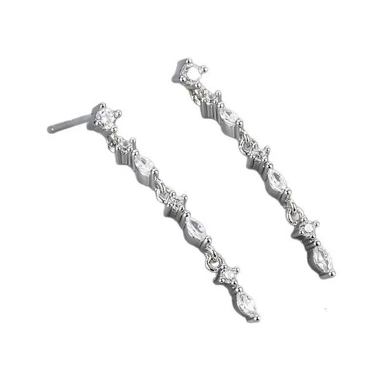 Delicate Bling Cubic Zirconia Chain Earrings High-Grade Fashion Gift Jewelry Y250812