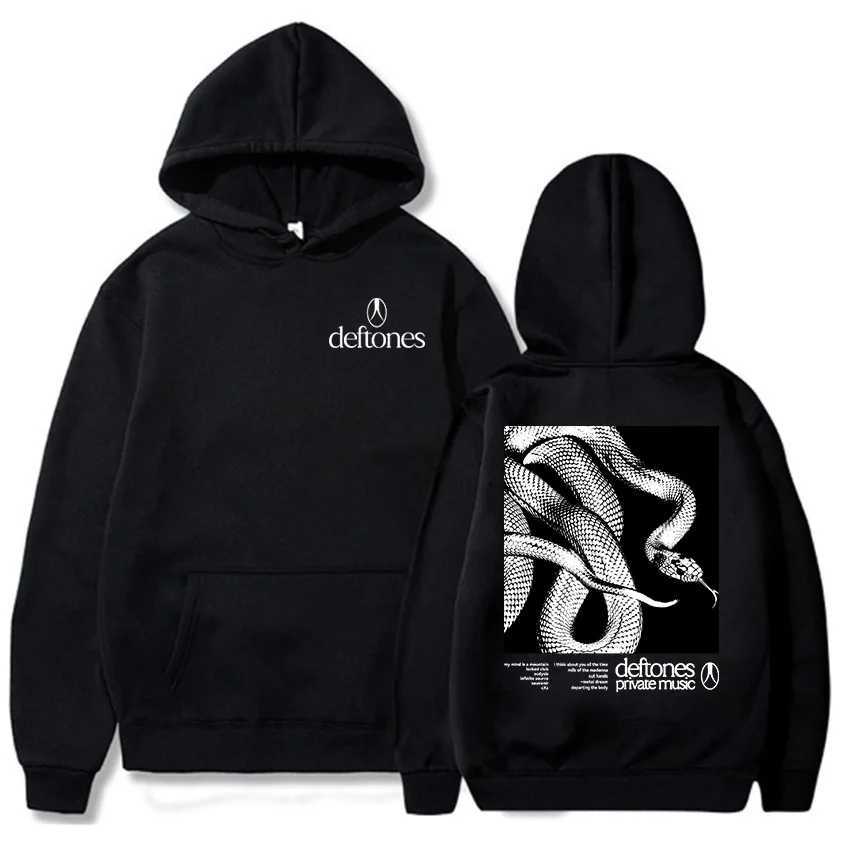 Deftones Private Music Hoodies 2025 Album Graphic Printing Sweatshirts Autumn Fleece Long Sleeve Sweatshirts Men Clothing Unisex W250813