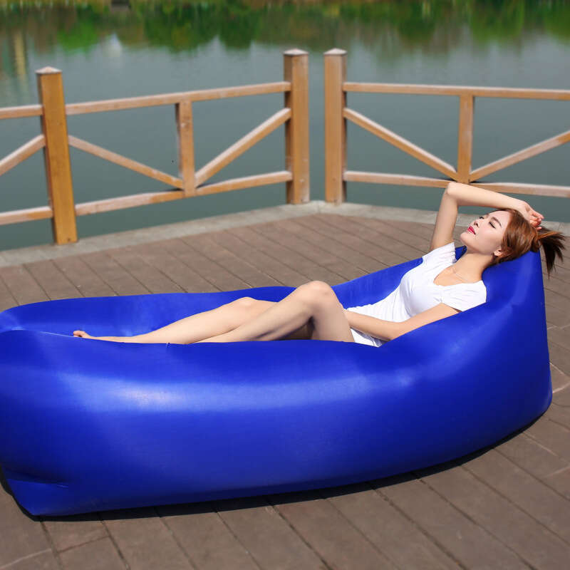 Lightweight Portable Leather Microfiber Large Minimalist White Blue Beach Camping Couch