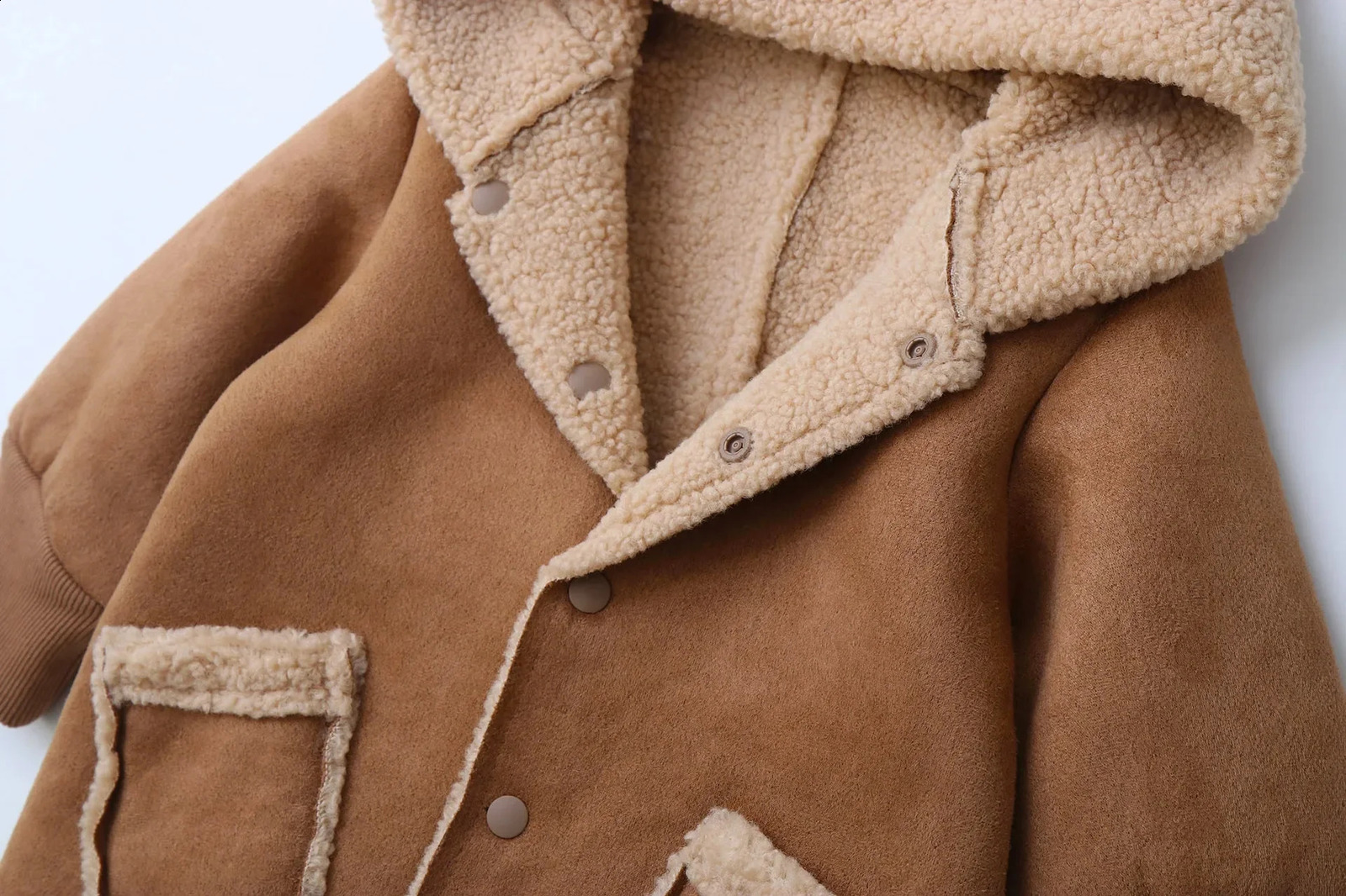 Autumn Winter born Baby Hooded Romper Thickened Fleece Warm 02Y Jumpsuits Windy breaker Infant Playsuit Jacket 250812