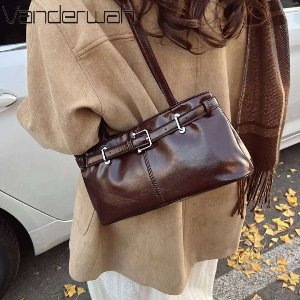 Hot Selling Vintage Handbag For Women New Autumn/Winter Underarm Commuting Belt Korean Casual Single Shoulder Tote Bag Satchels Sac Designer Bags