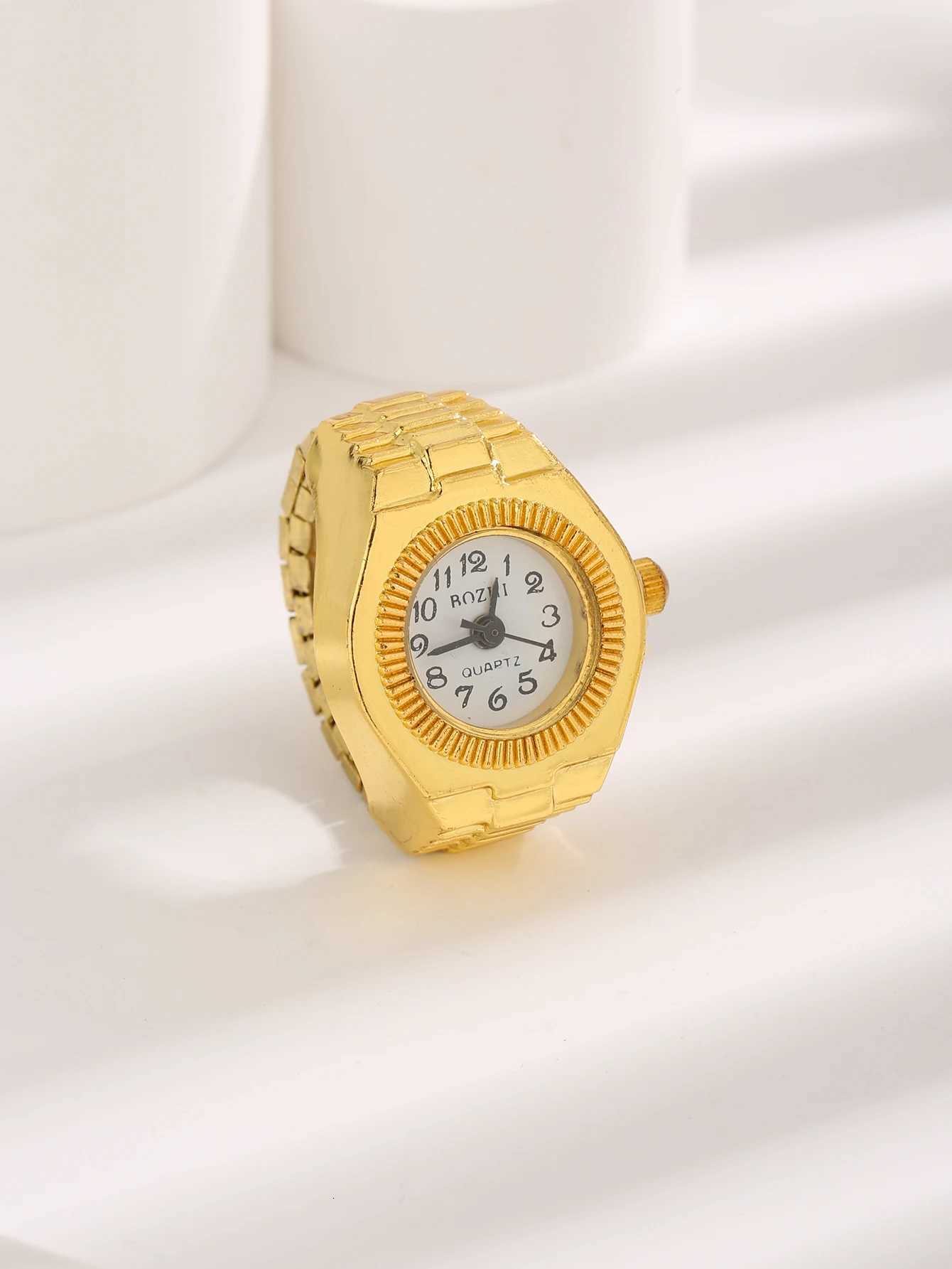 Mini Vintage Finger Ring Watch Round Creative Quartz Watches Fashion Couple Watches Accessories W250812