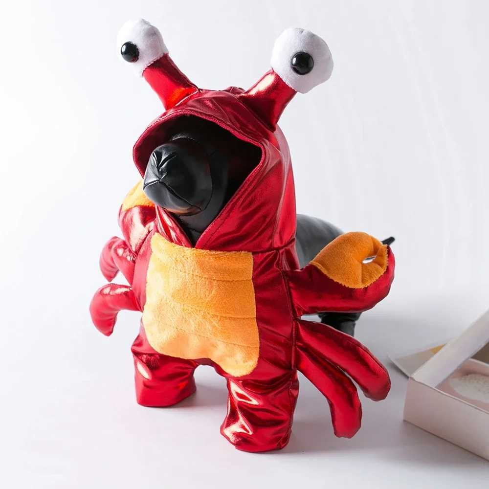Halloween Dog Clothes Cosplay Halloween Unique Exclusive Two-Legged for Small Dog/Cat Funny Red Crab Costume XJ250813