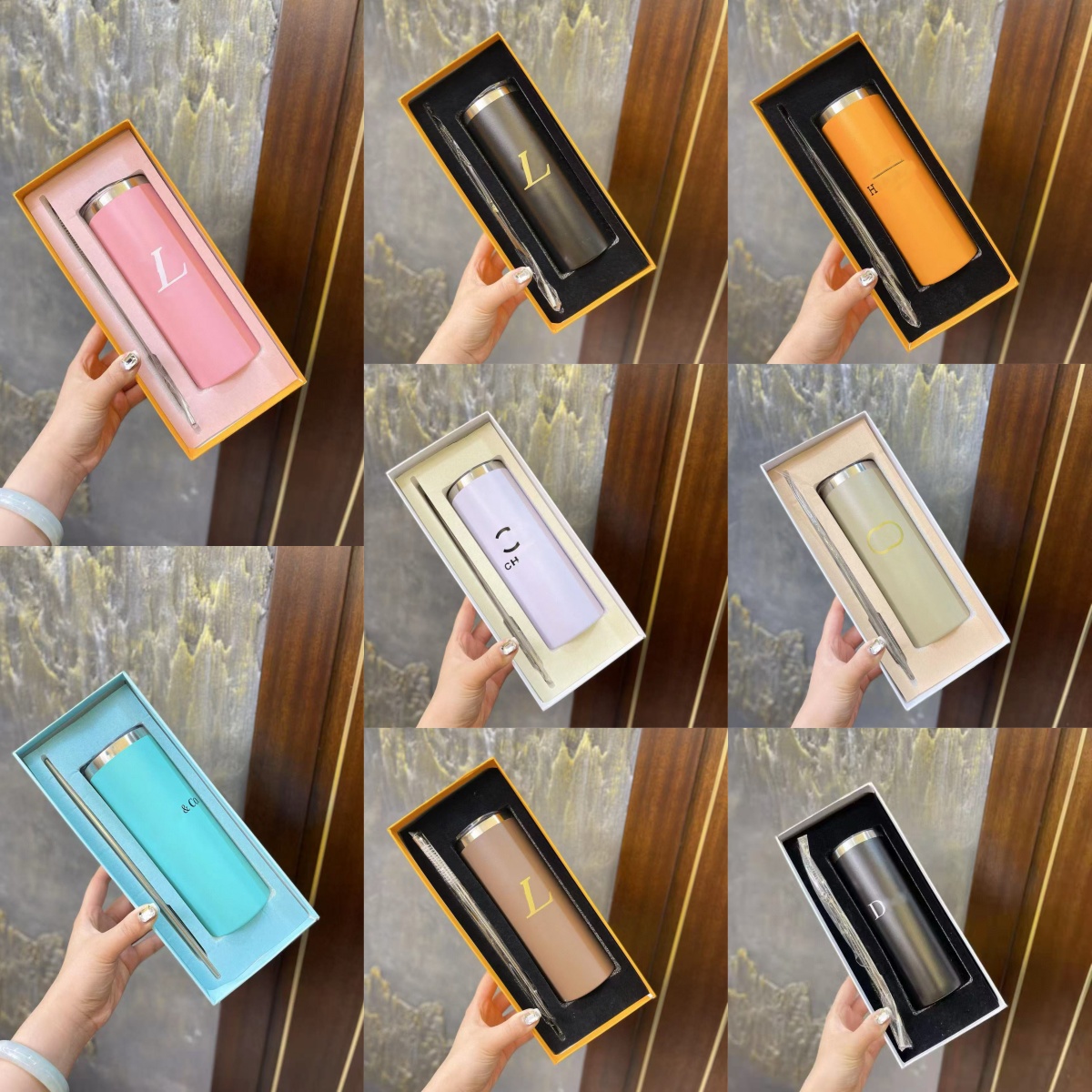 Water Bottles Thermos Bottle Stainless Steel Travel Insulated Cold Sport Thermal Cup Mug Vacuum With Straw