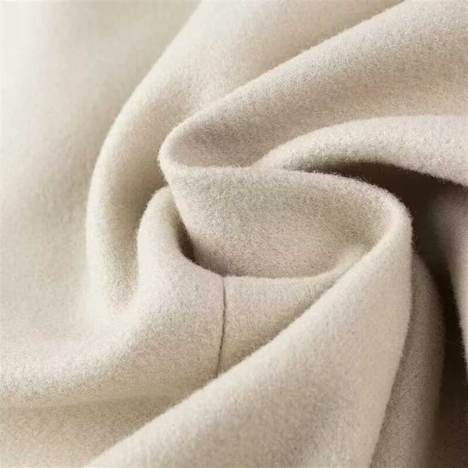 PB ZA2024 Autumn New Womens Clothing Fashion Temperament Tassel Loose Slimming Versatile Suit Collar Woolen Coat Z250813