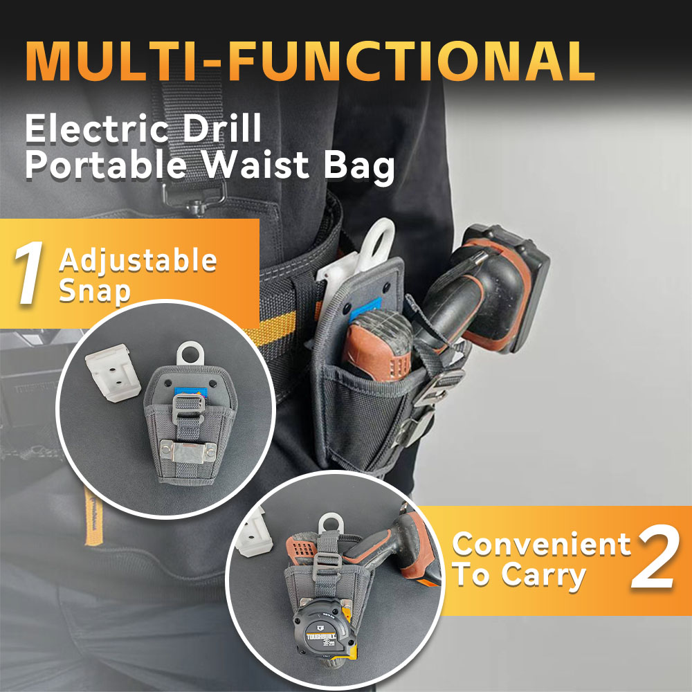 Small electric screwdriver quick-hanging carrying waist bag