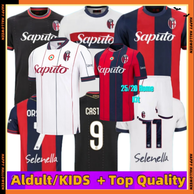 XXXL 4XL Bologna FC 25/26 Soccer Jerseys ORSOLINI NDOYE DALLINGA Home Away LYKOGIANNIS MORO LUCUMI HOLM BEUKEMA BONIFAZI AMEY Men Kids kits 2025 2026 Football shirt