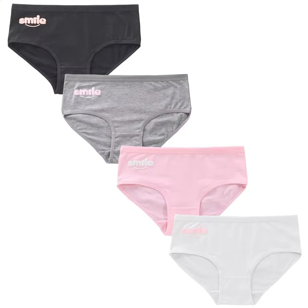 4PC 814Years Old Teenage Cotton Underwear Sport Puberty Big Girls Pantie Teen Student Briefs 250812